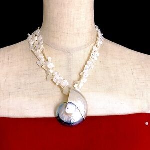 🖤NEW💕Nautilus shell MOP necklace